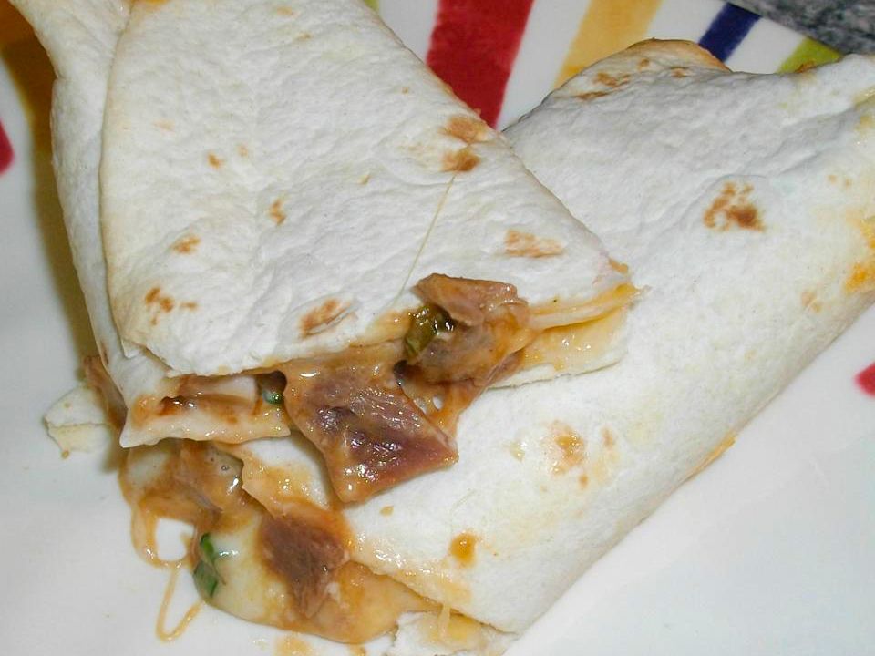 Leftover Pork Roast BBQ Wrap
