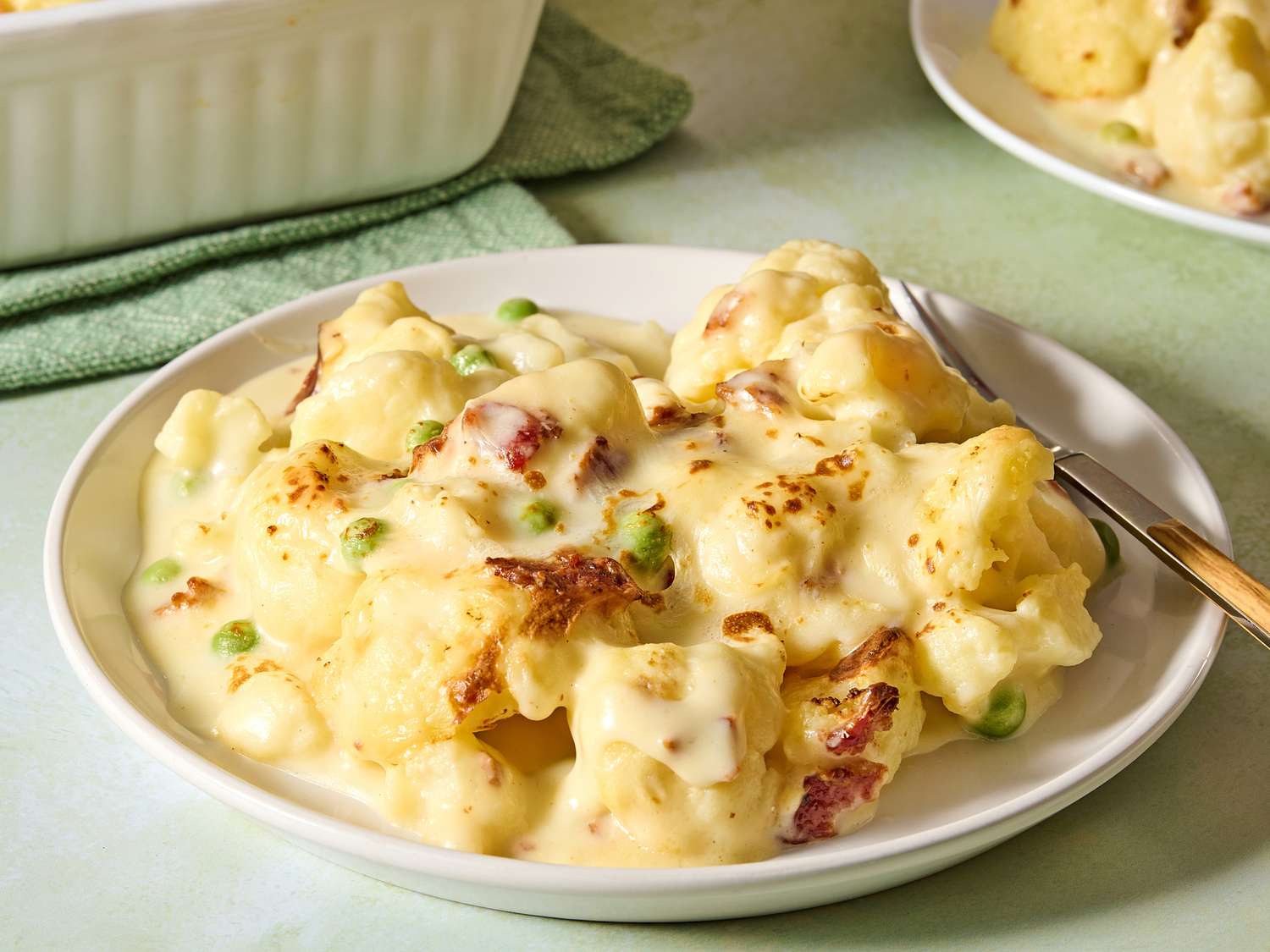 4-Ingredient Cauliflower Alfredo Bake