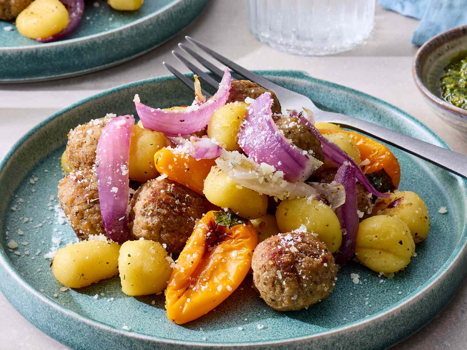Meatball Gnocchi Sheet Pan Dinner