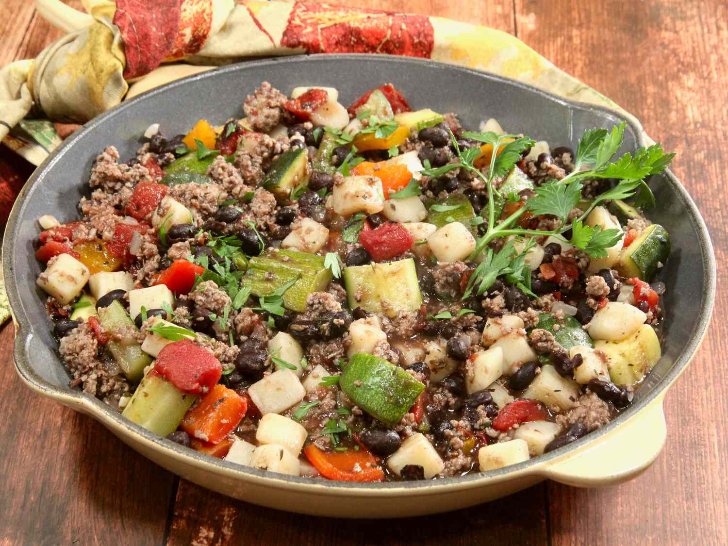 Ground Turkey and Zucchini Skillet