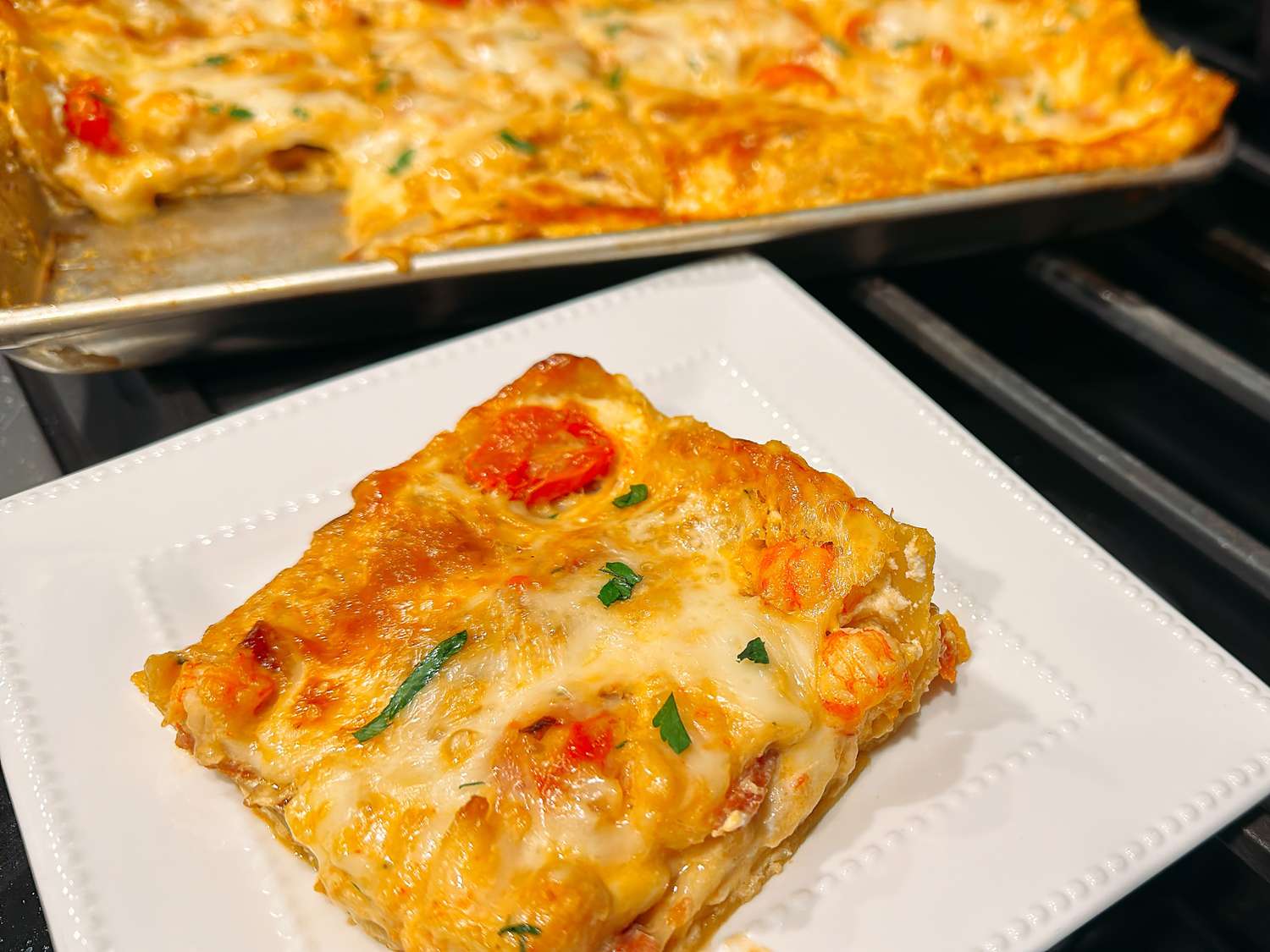 Langostino Sheet Pan Lasagna