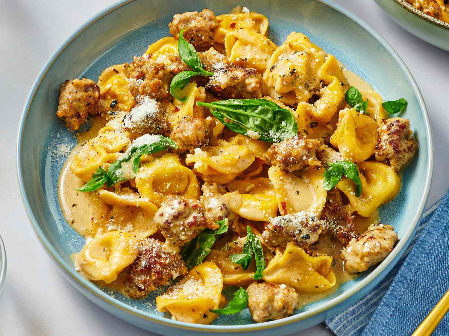 One-Pot Italian Sausage and Tortellini