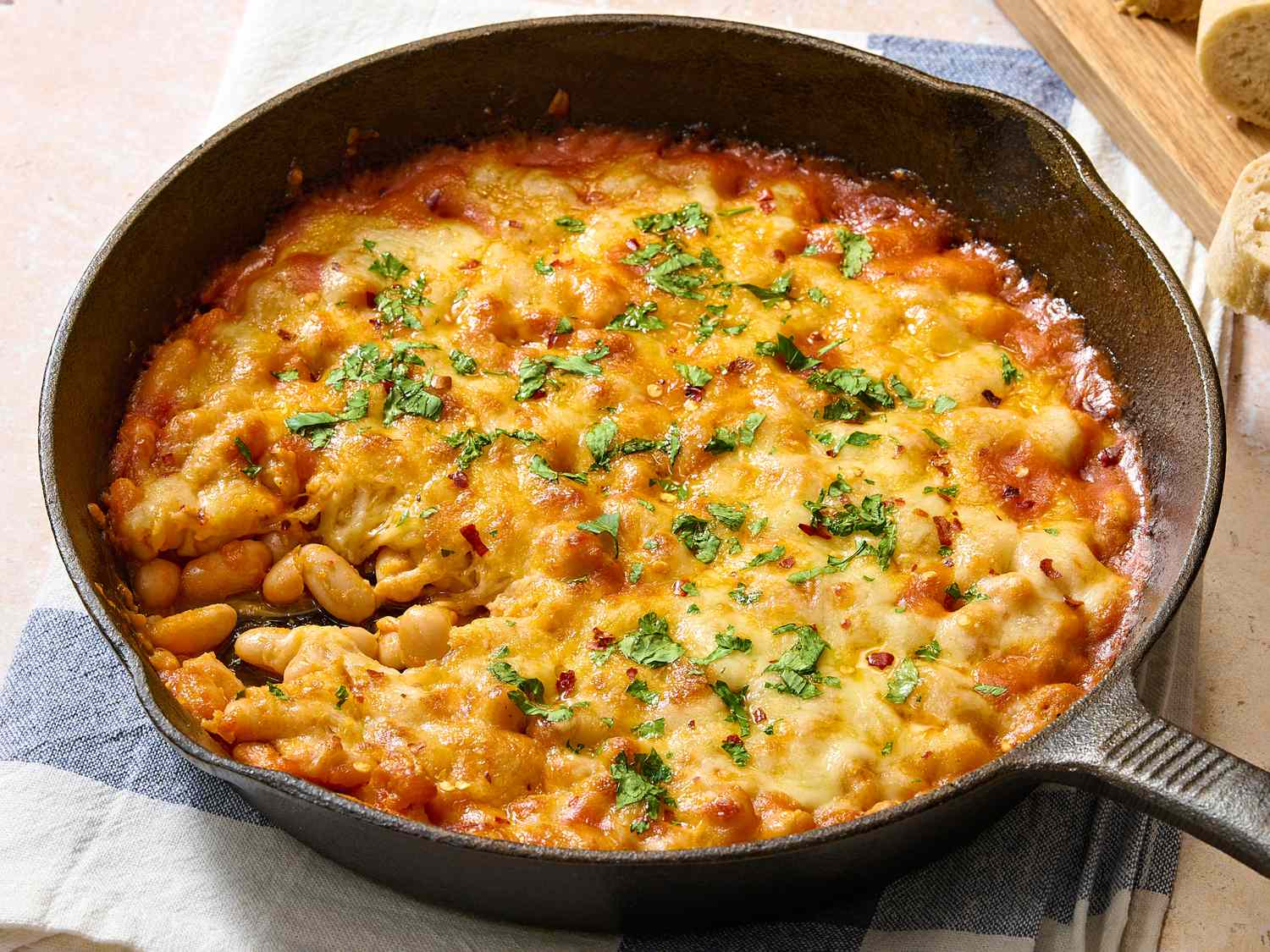 Cheesy White Bean and Tomato Bake