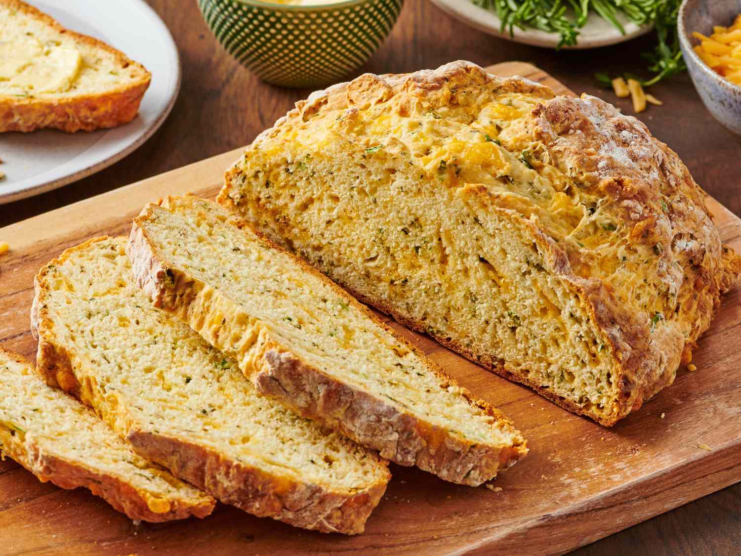 Cheddar Herb Soda Bread