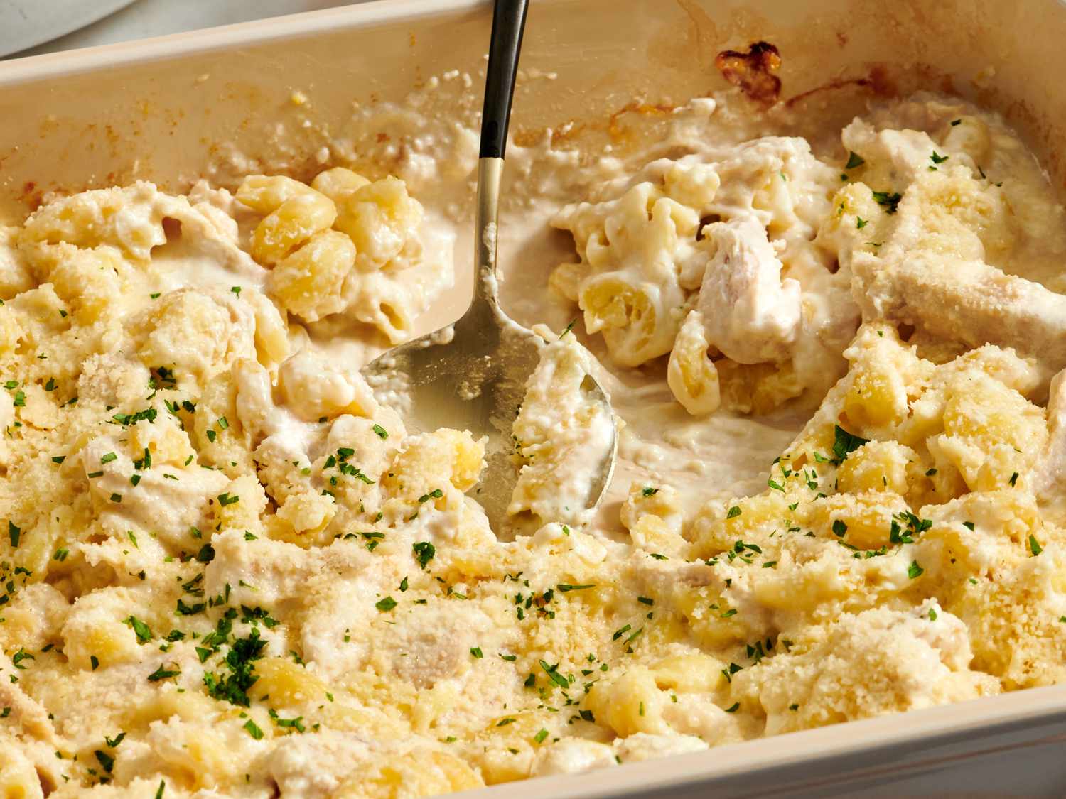 Block of Cream Cheese Lemon Chicken Pasta