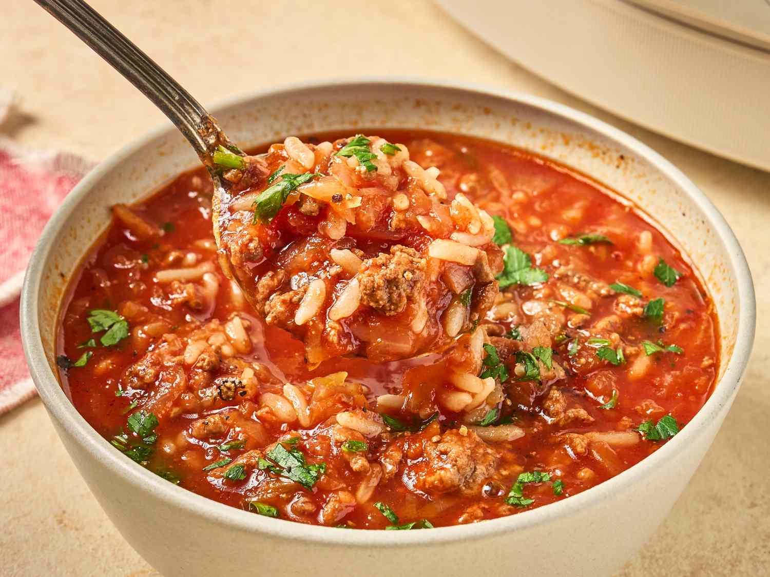 Crockpot Cabbage Roll Soup