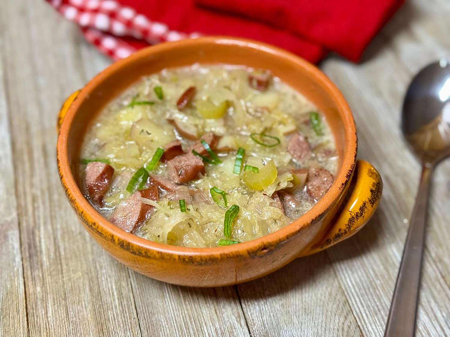Potato, Leek and Sauerkraut Soup
