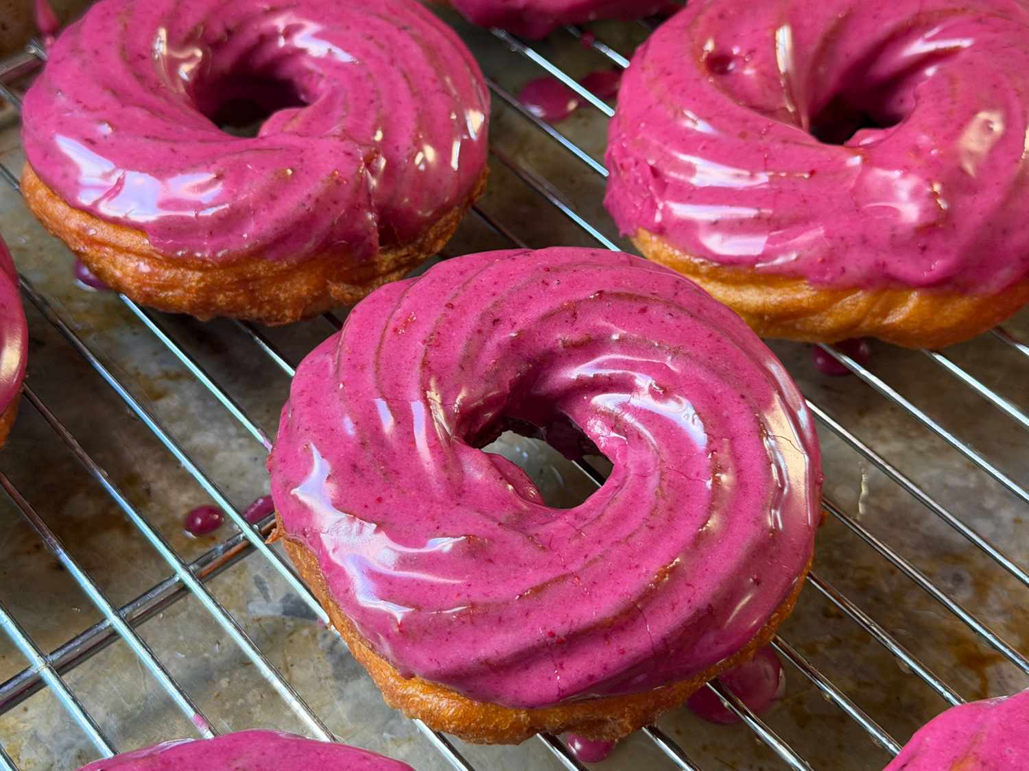 Lemon Blueberry Crullers