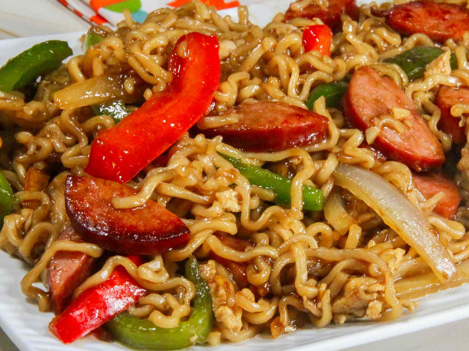 Kielbasa Ramen Noodles