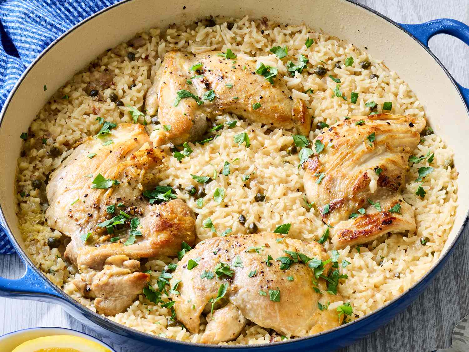 One-Pan Chicken Piccata and Rice