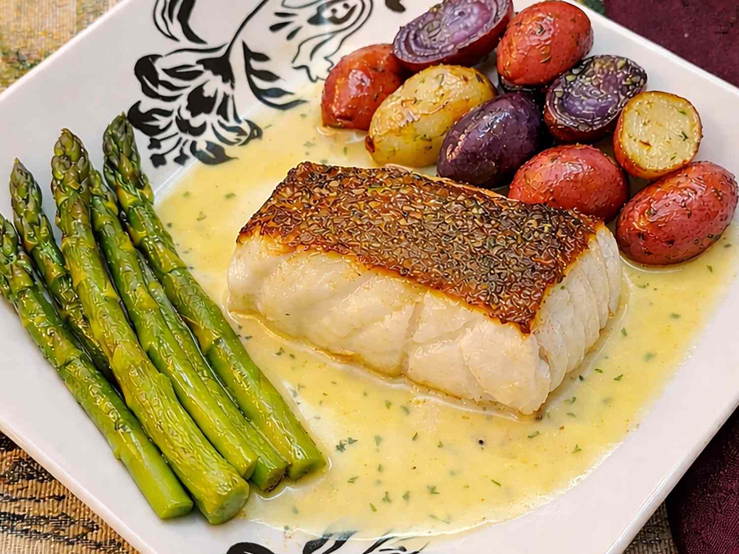 Fish Filets with Lemon Dill Beurre Blanc
