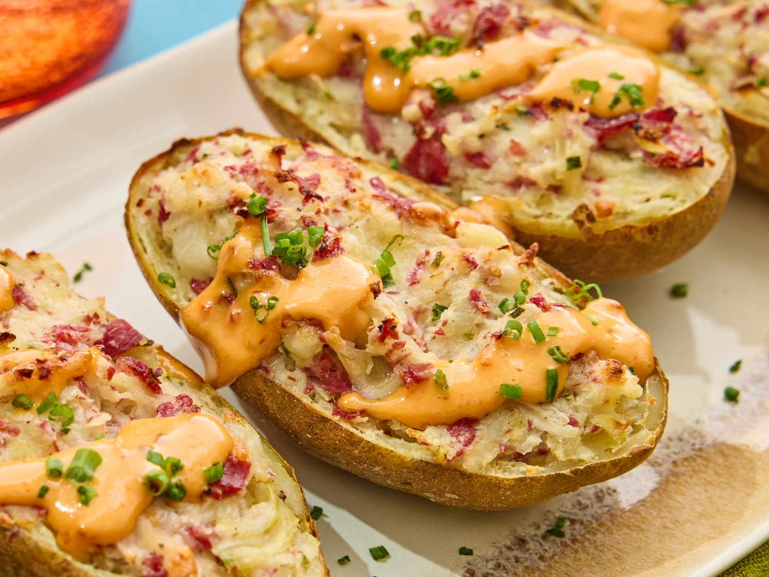 Loaded Reuben Twice-Baked Potato