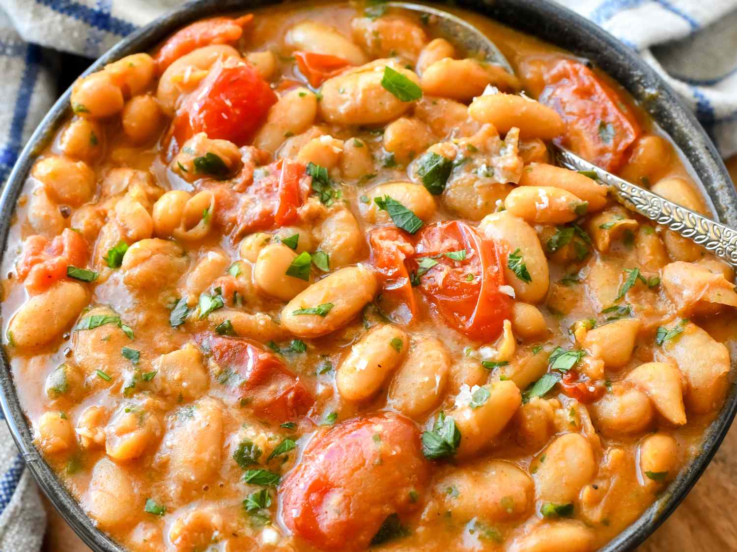 Creamy Parmesan Beans