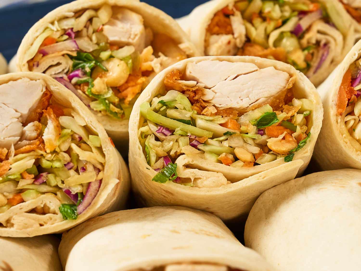Mini Crunchy Chicken Wraps