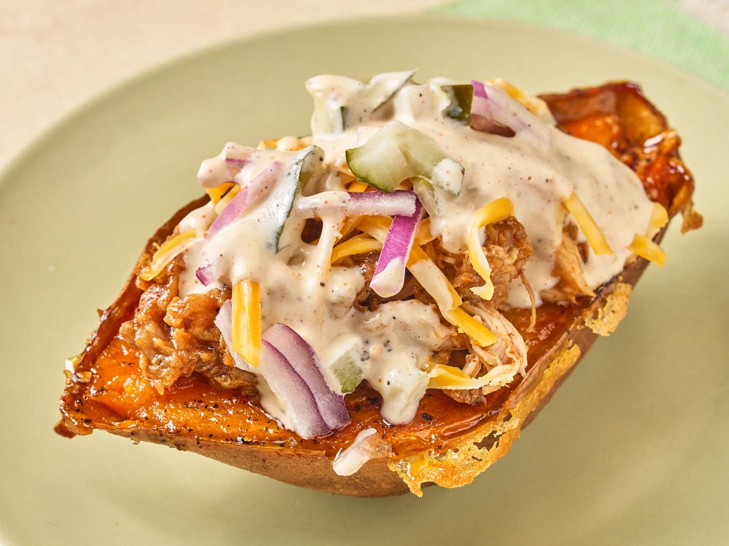 Barbecue Stuffed Sweet Potatoes