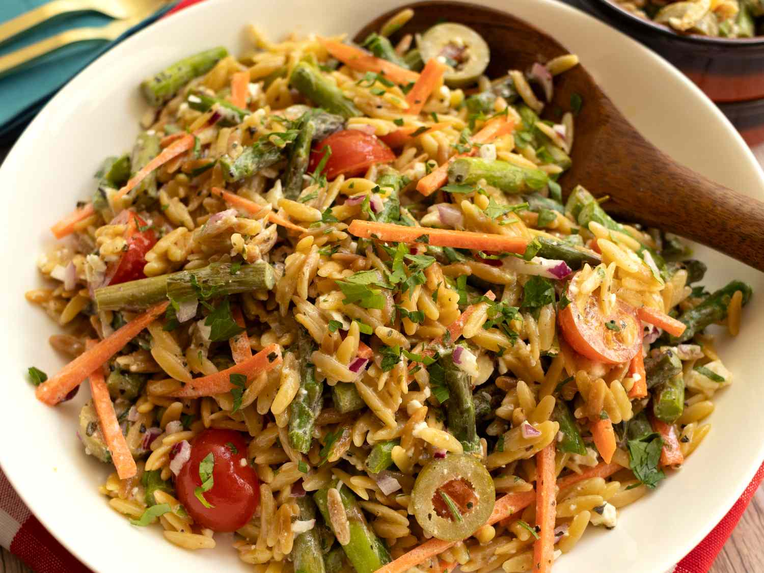 Orzo Asparagus Salad