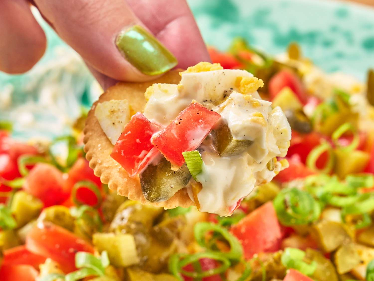 Layered Egg Salad Dip