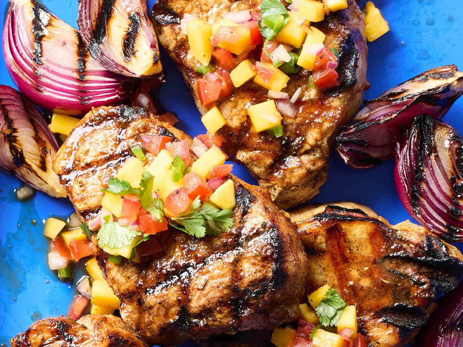 Grilled Jerk Pork Chops