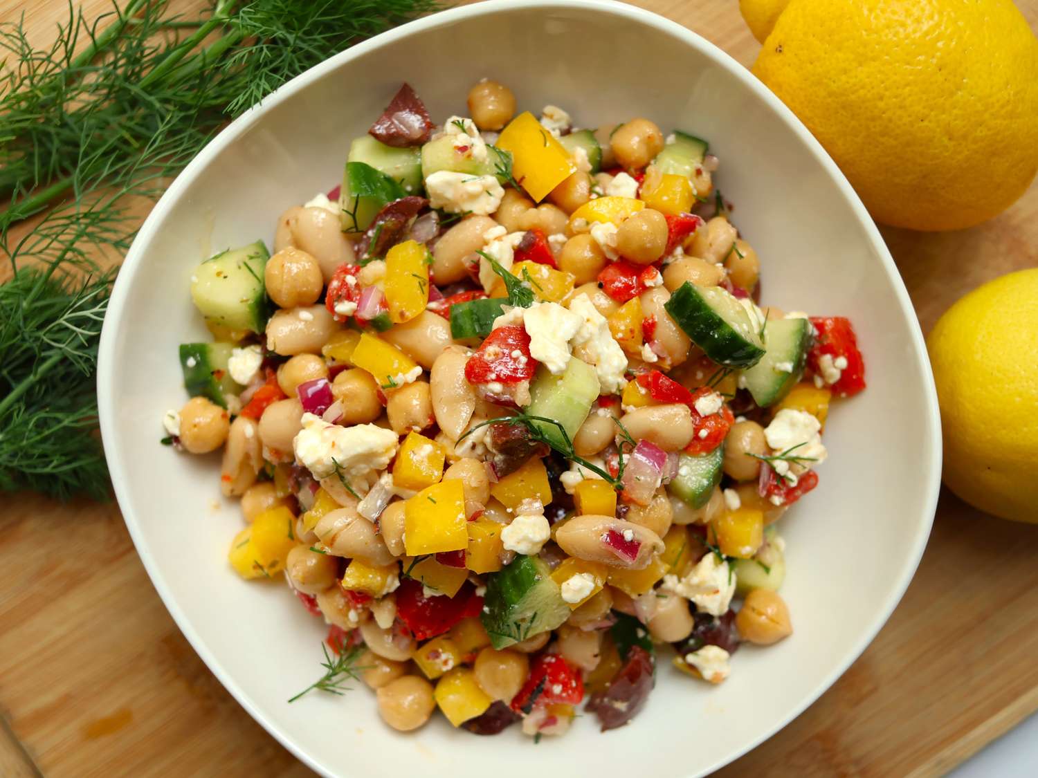 Mediterranean Dense Bean Salad