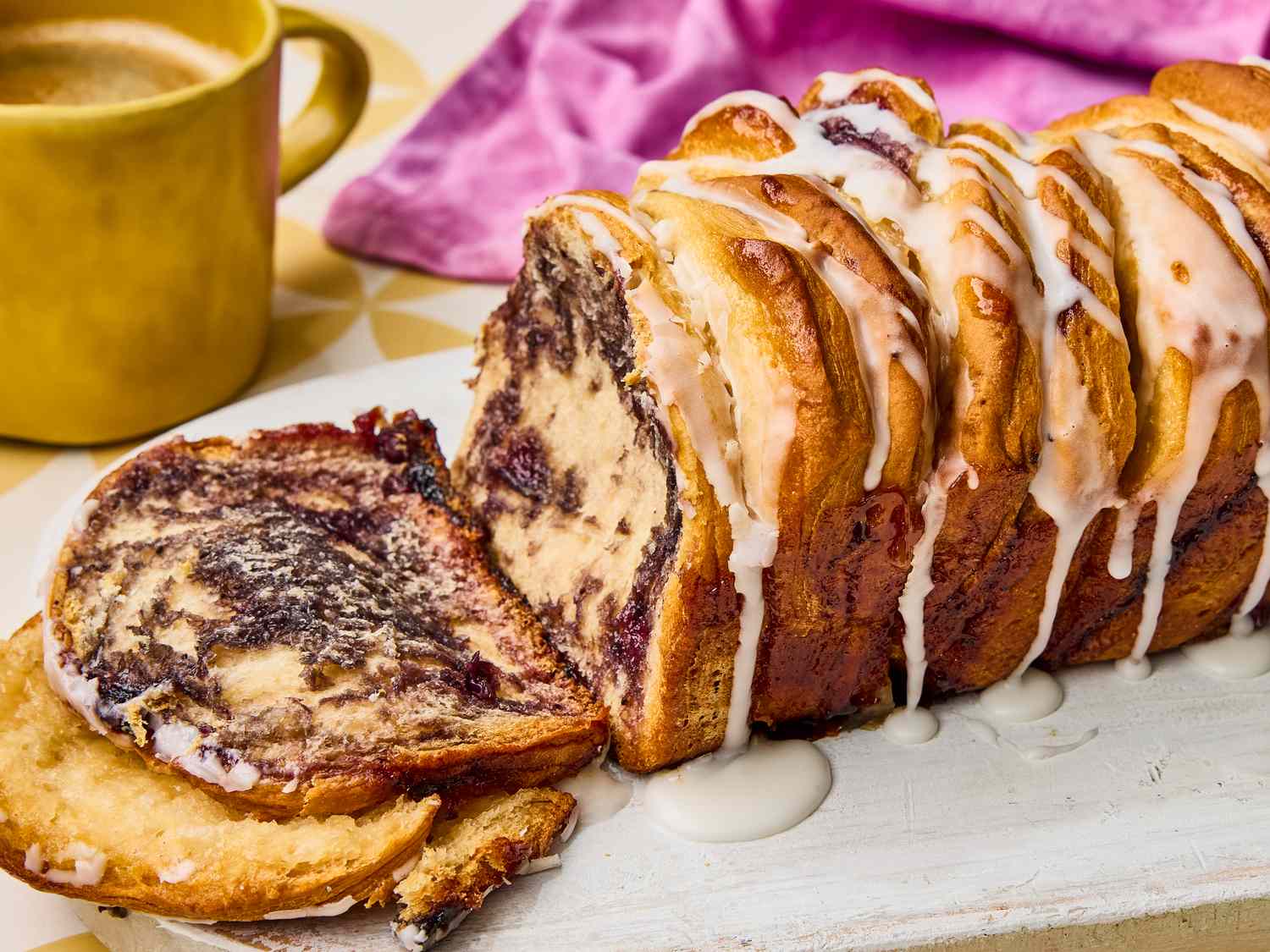 Lemon Blueberry Pull-Apart Bread