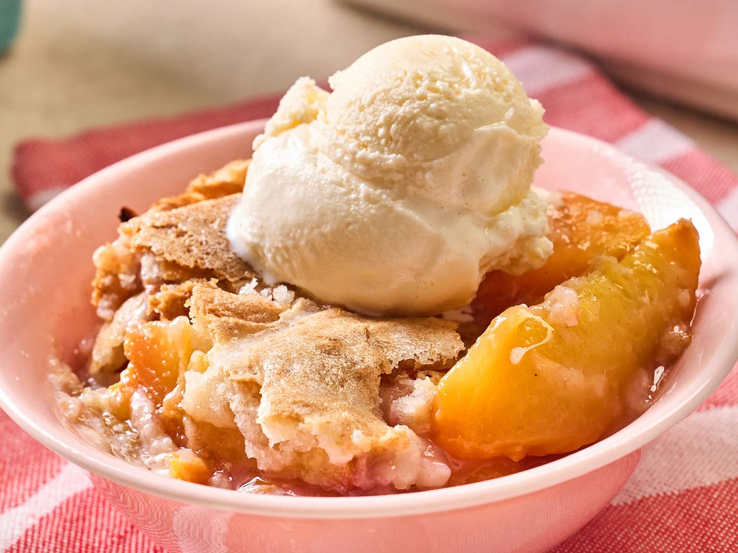 Fresh Peach Cobbler with Hot Sugar Crust