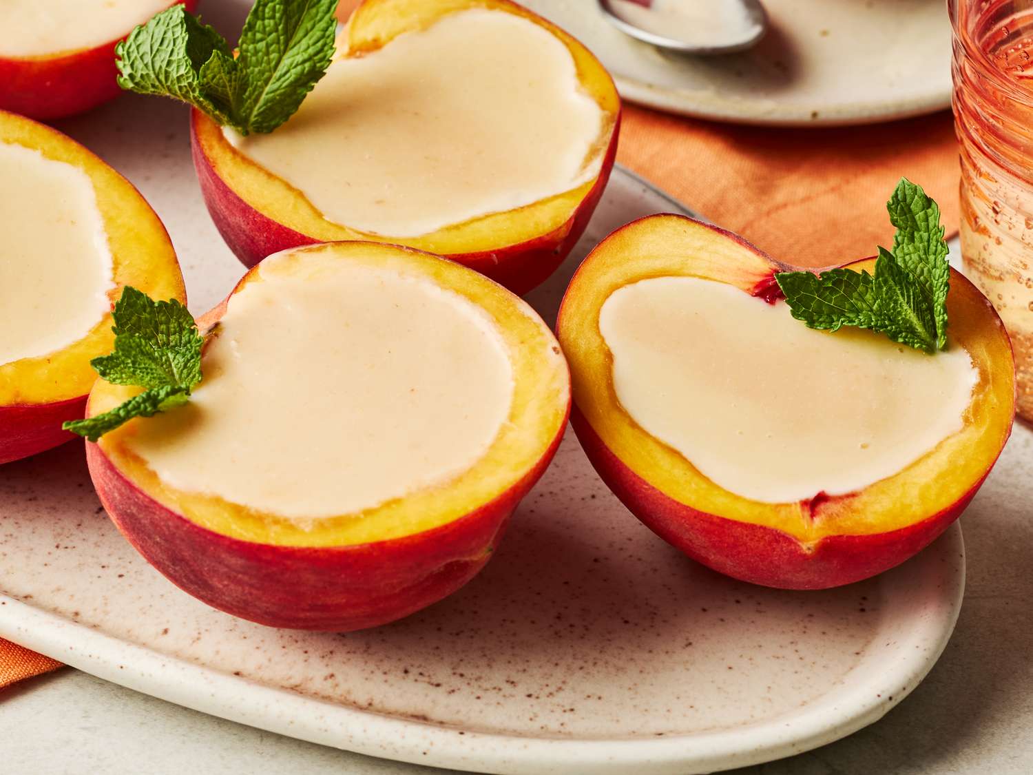 Peach Possets