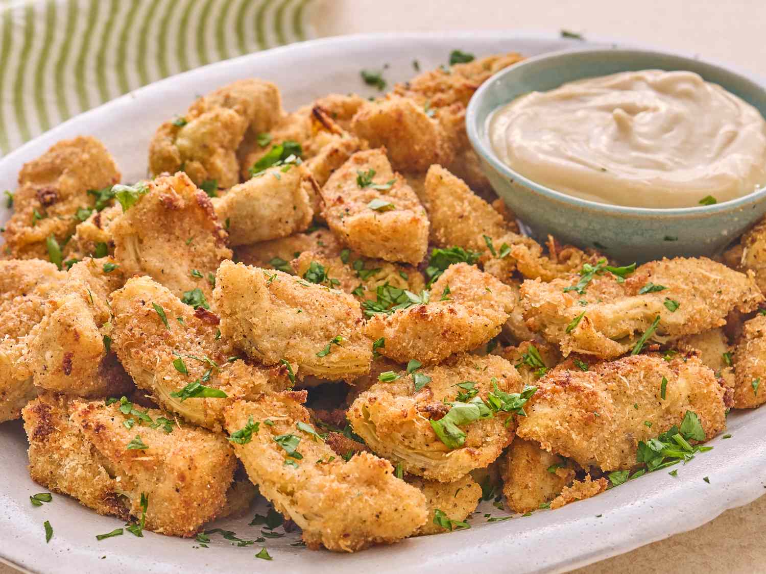 Air Fryer Crispy Artichoke Hearts