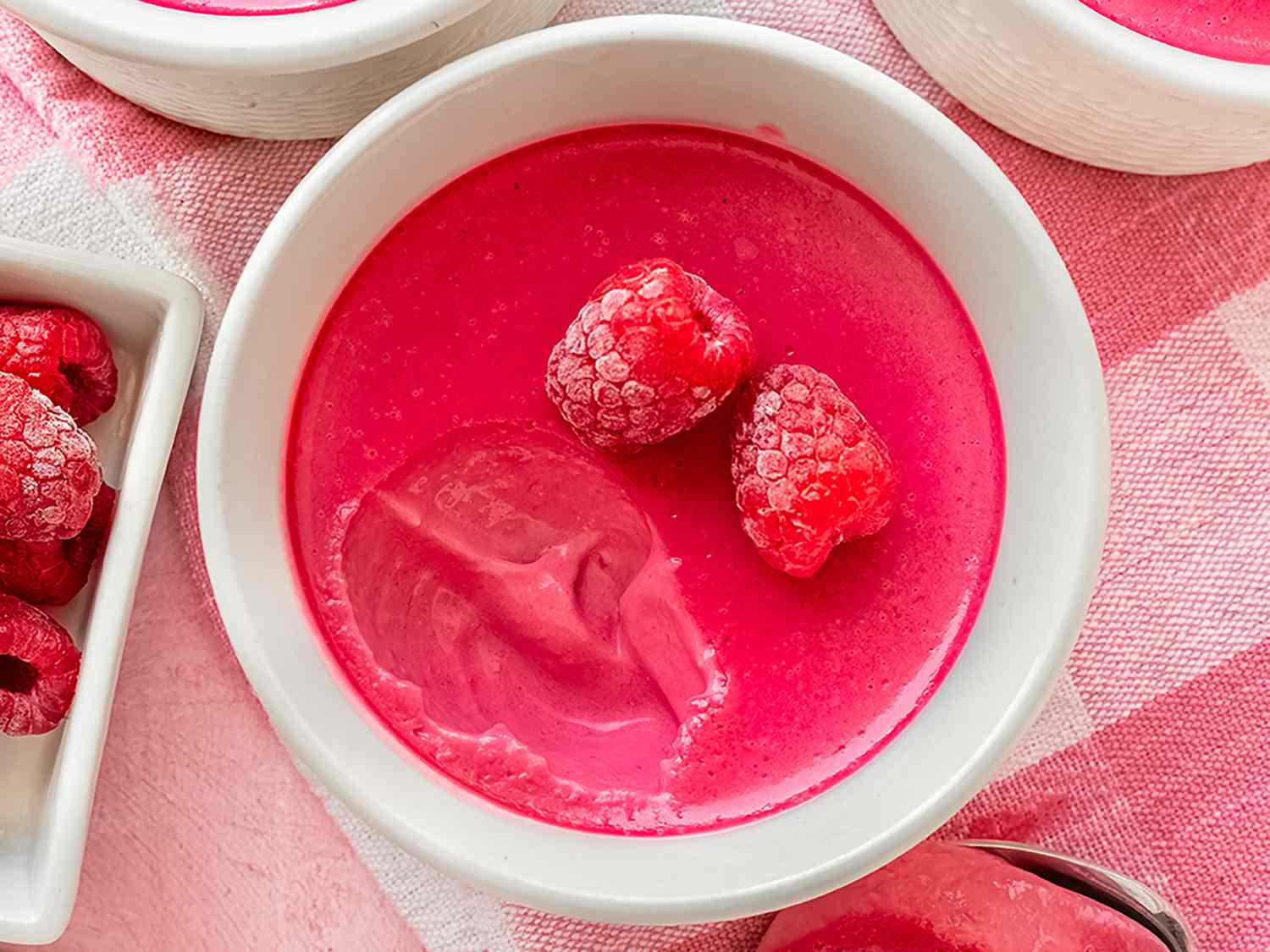 Easy Raspberry Possets
