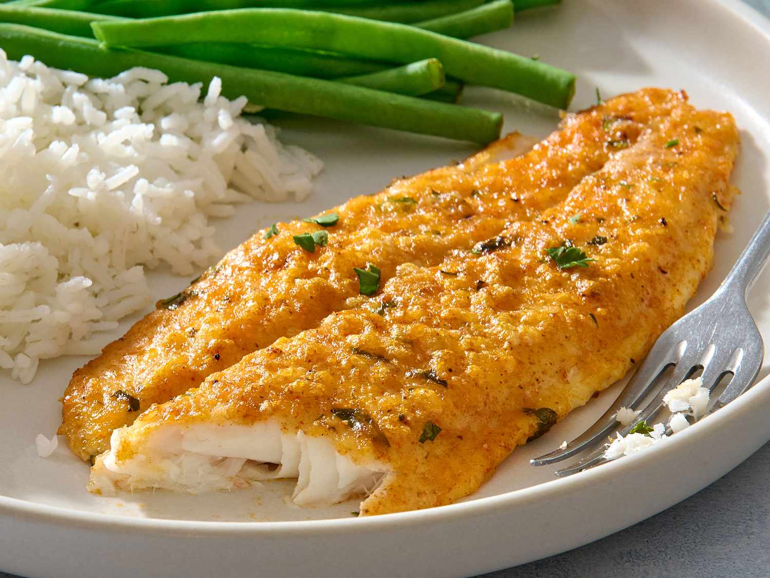 Parmesan Crusted Tilapia Fillets