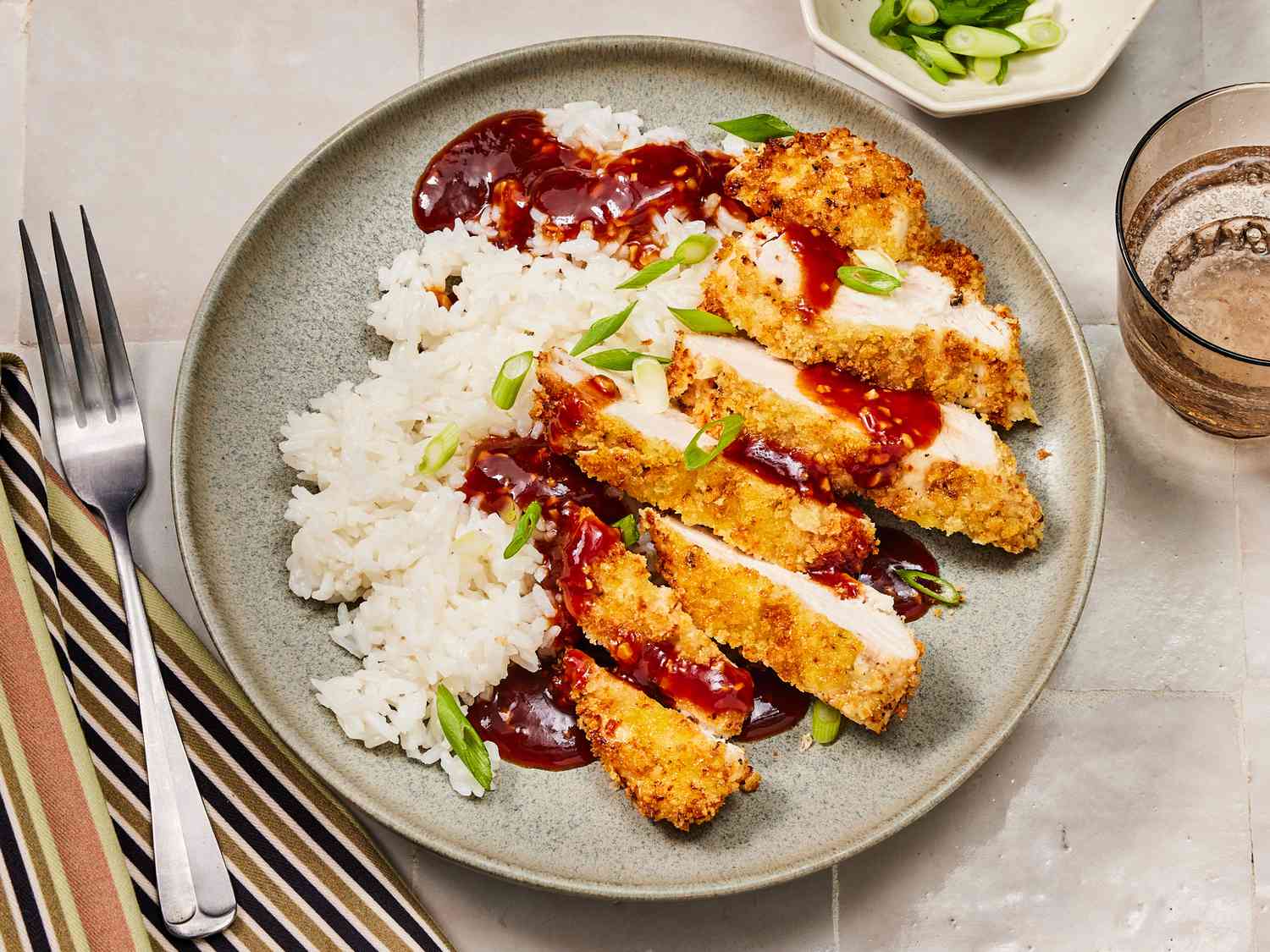 Air Fryer Chicken Katsu with Homemade Katsu Sauce