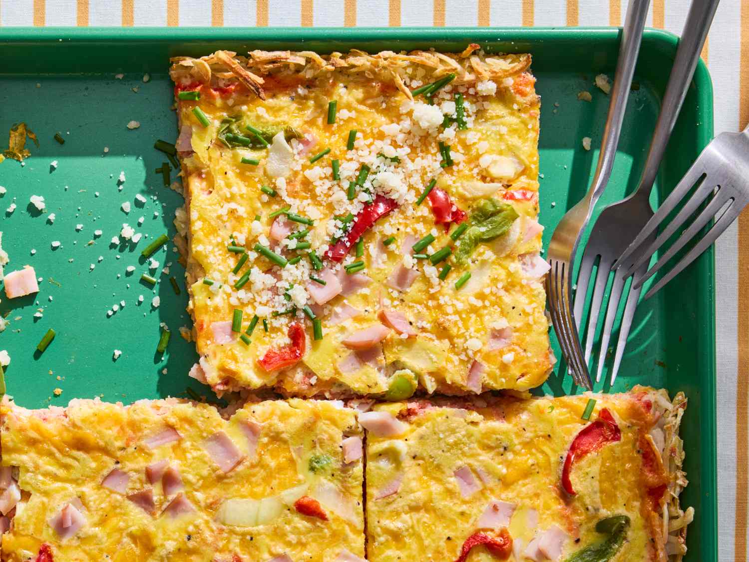 Sheet Pan Hash Brown Breakfast Pizza