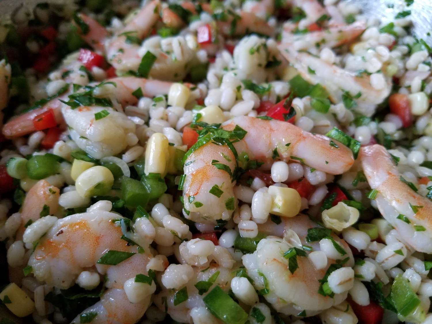 Barley, Shrimp, and Corn Salad