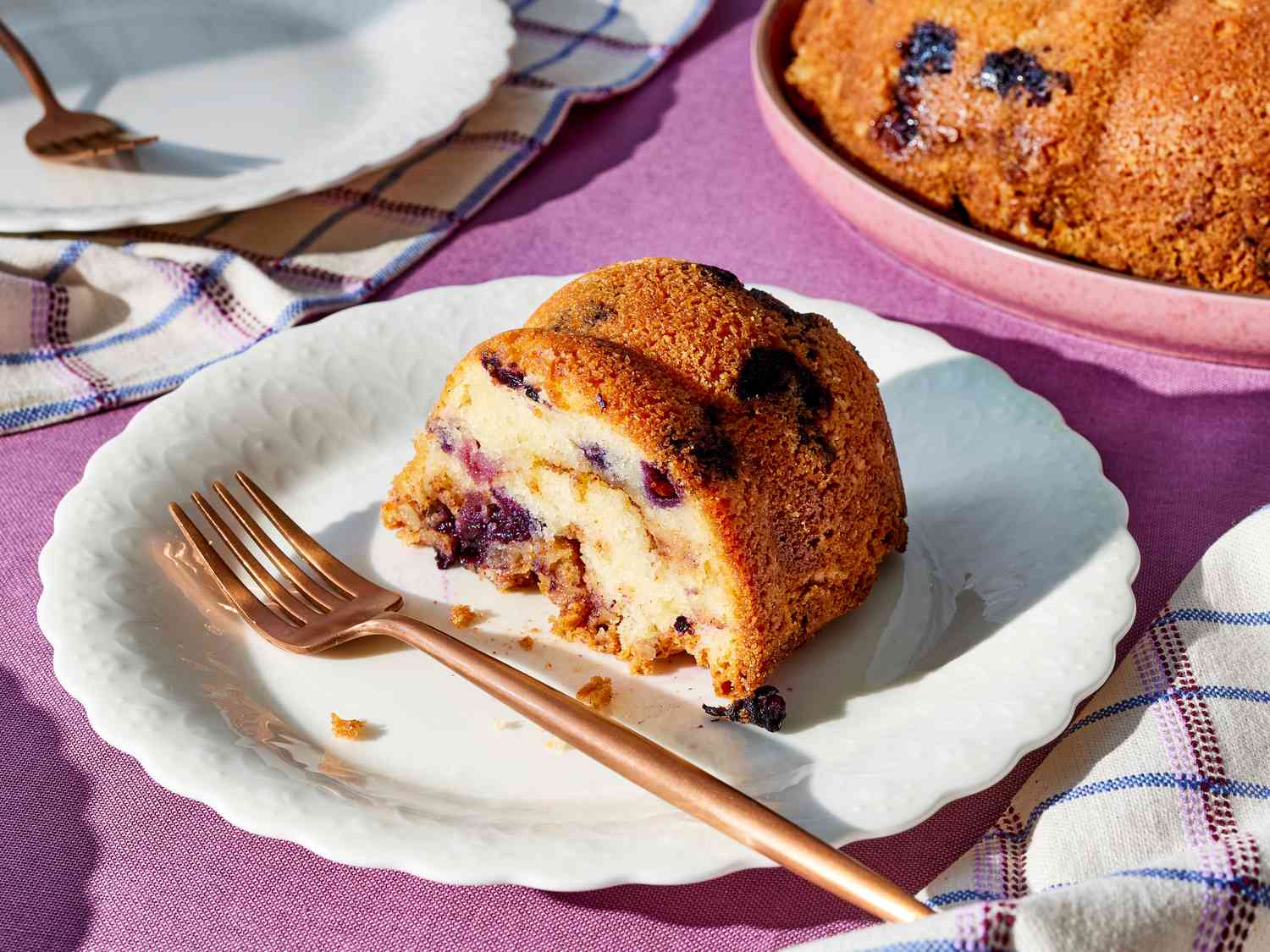 Blueberry Sour Cream Coffee Cake