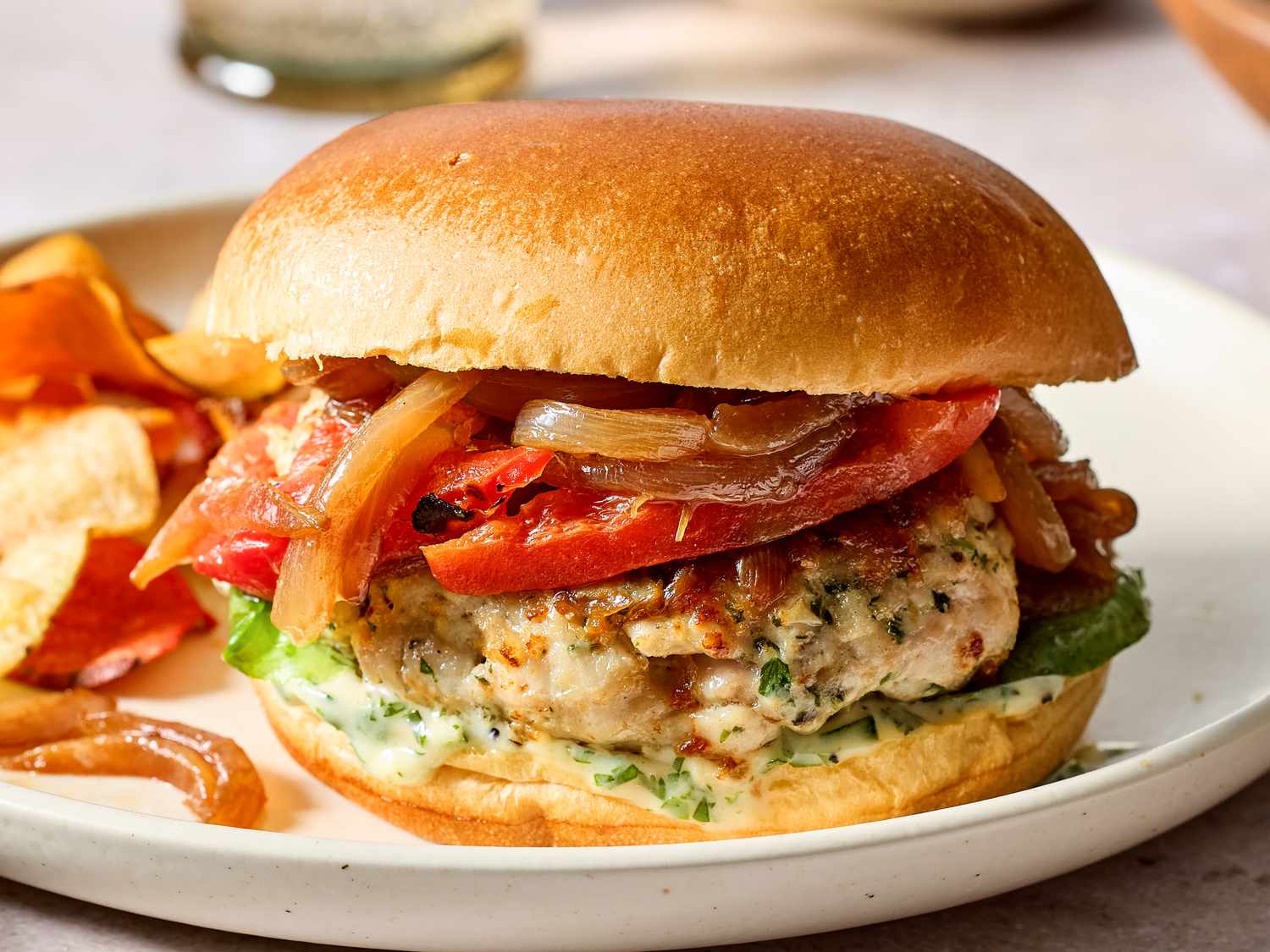 Chimichurri Chicken Burgers