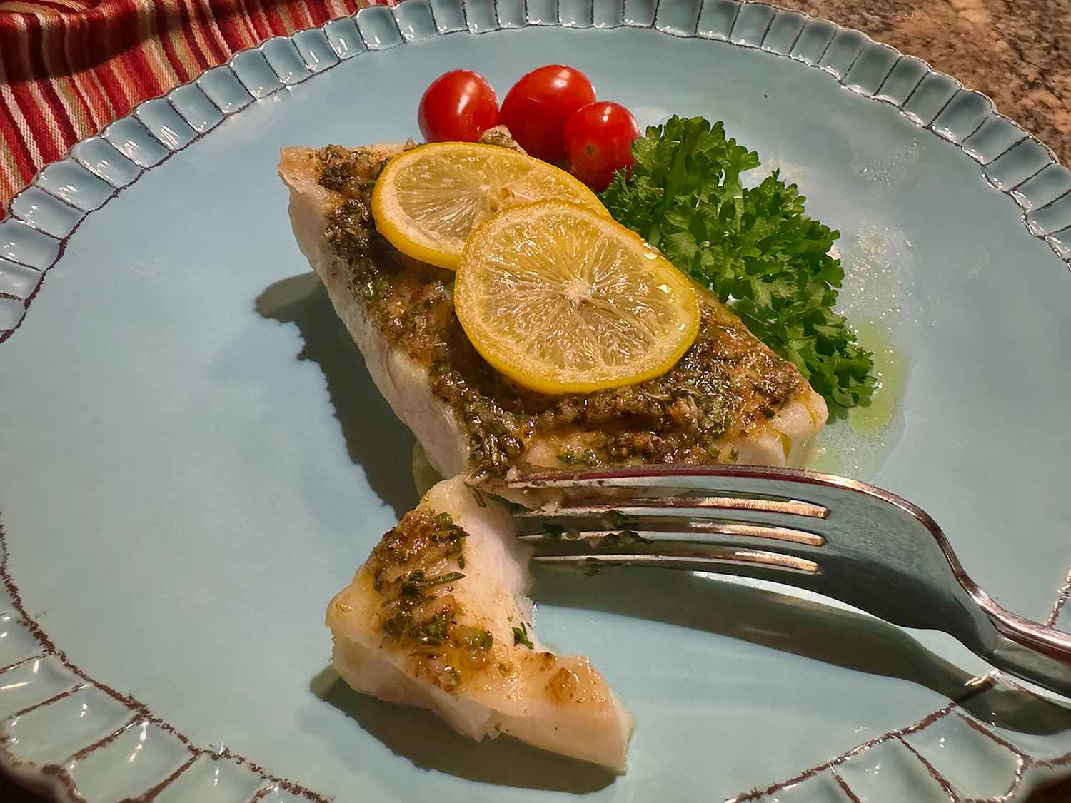 Mediterranean Baked Cod with Lemon