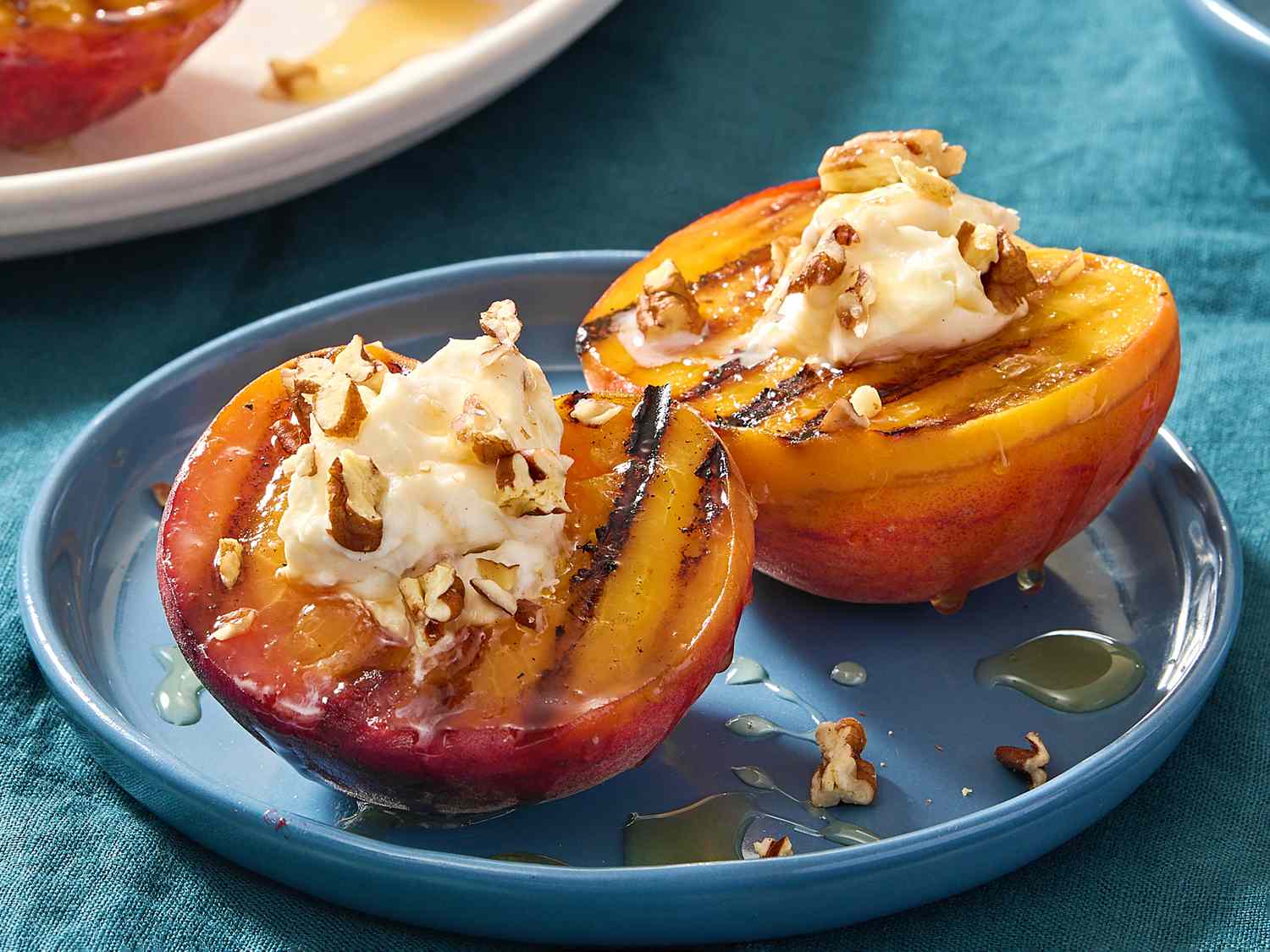 Grilled Peaches and Cream