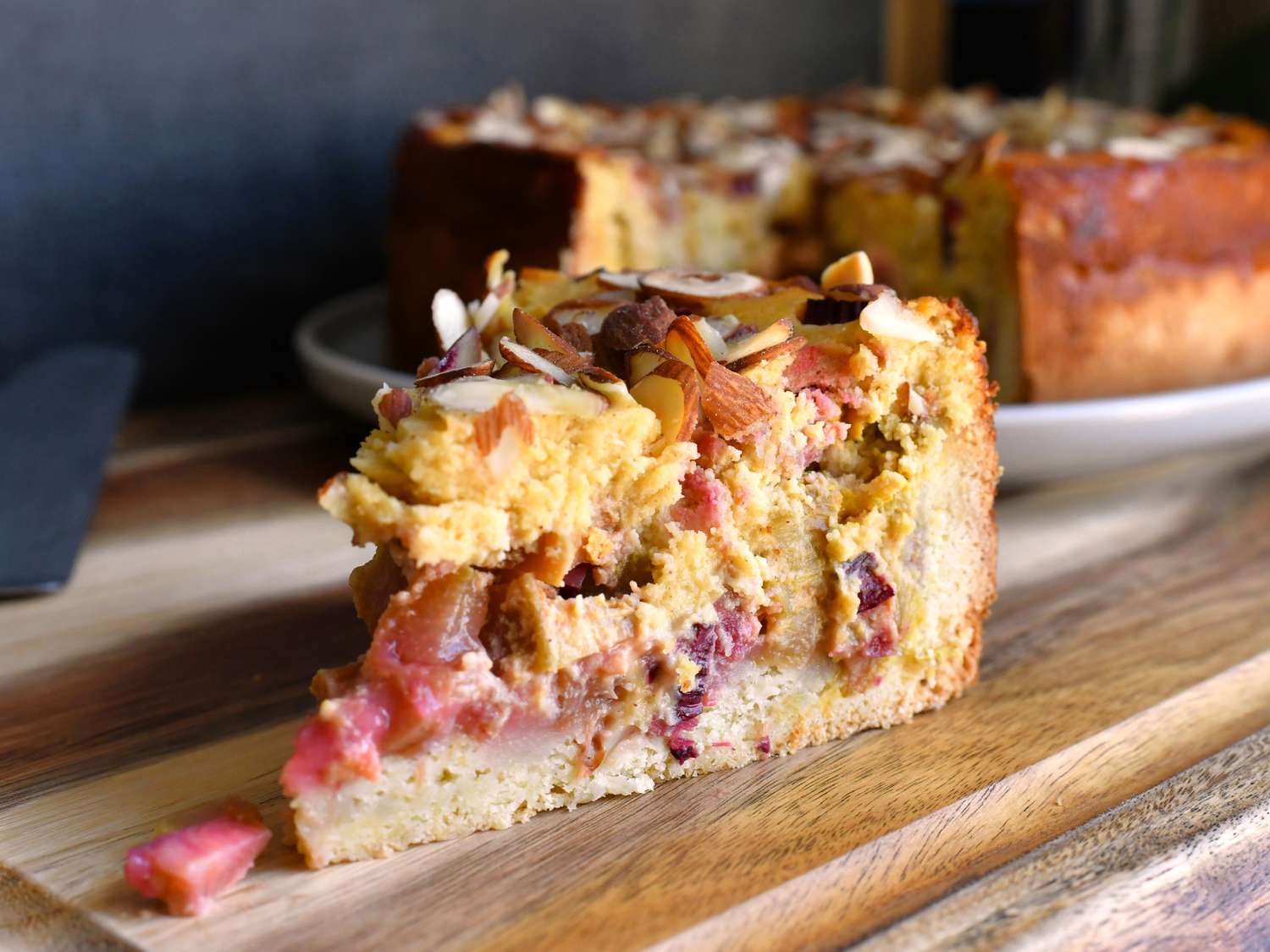 German Rhubarb Almond Cake