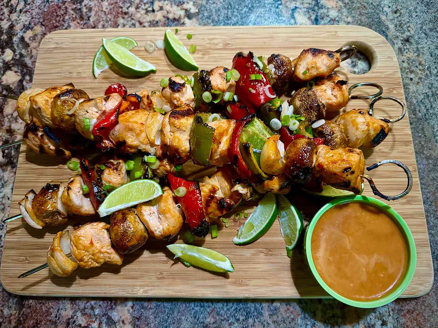 Bang Bang Chicken Kebabs