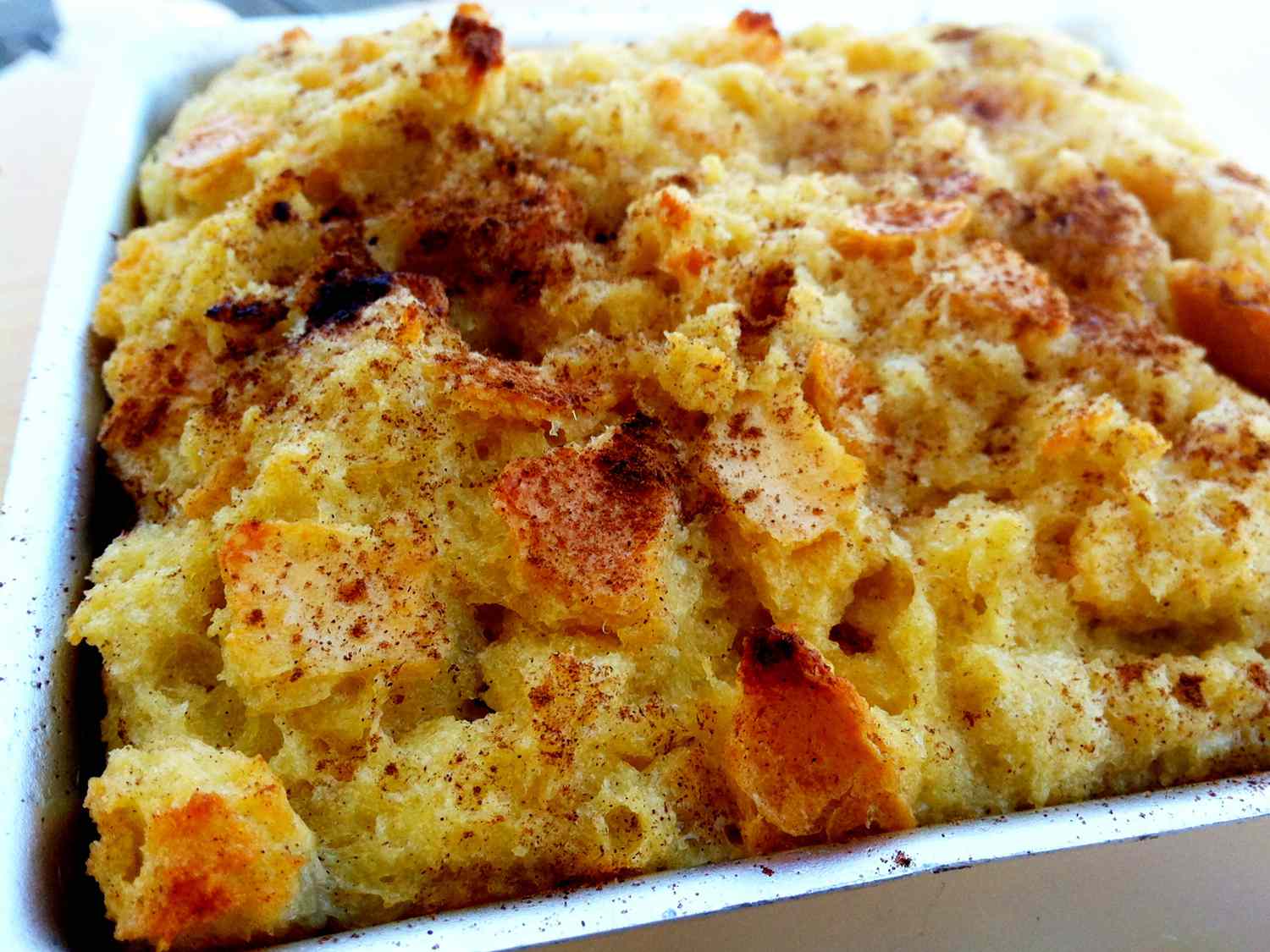 Eggnog Bread Pudding with Coquito Sauce