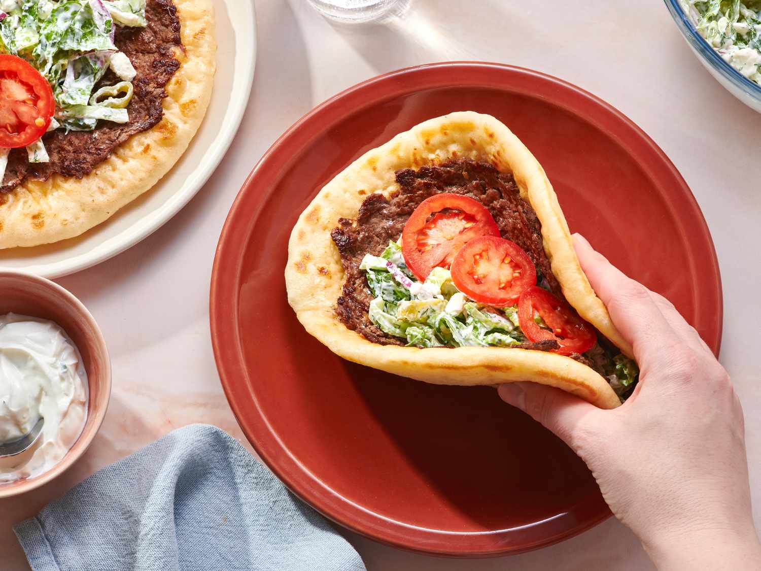 Greek Smashed Pita