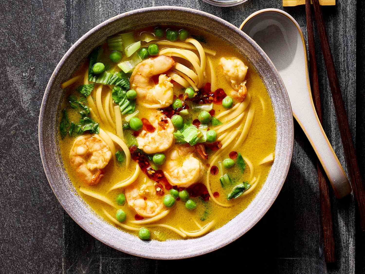 Ginger Soy Shrimp Noodle Soup