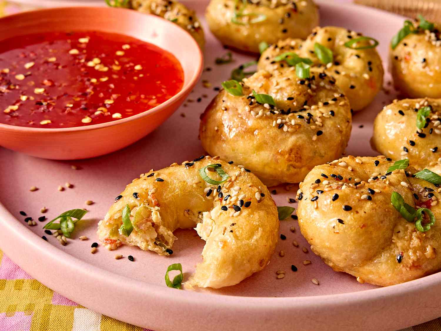 Crispy Air Fryer Crab Rangoon Rolls
