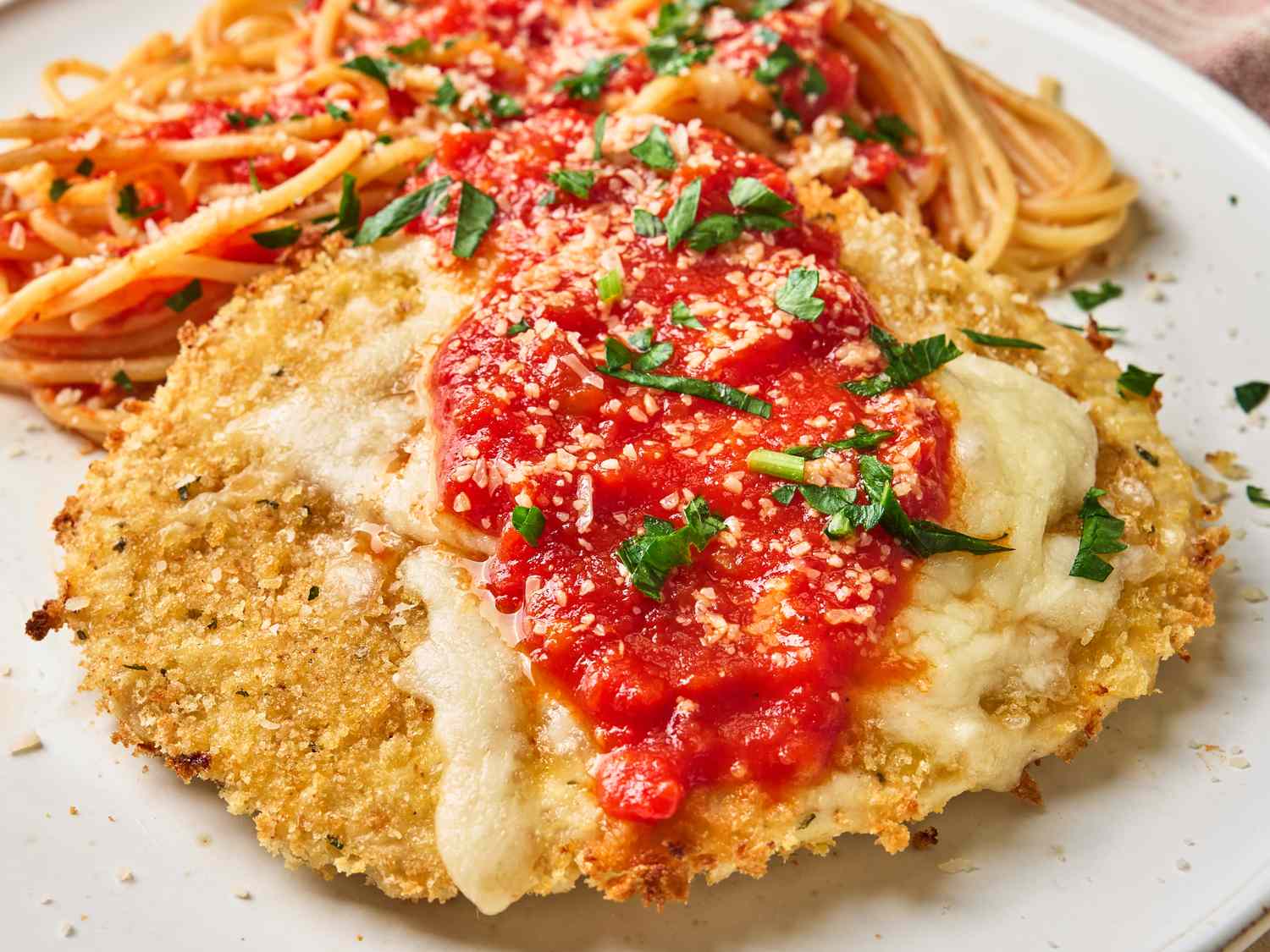 Crispy Ground Chicken Parm Patties