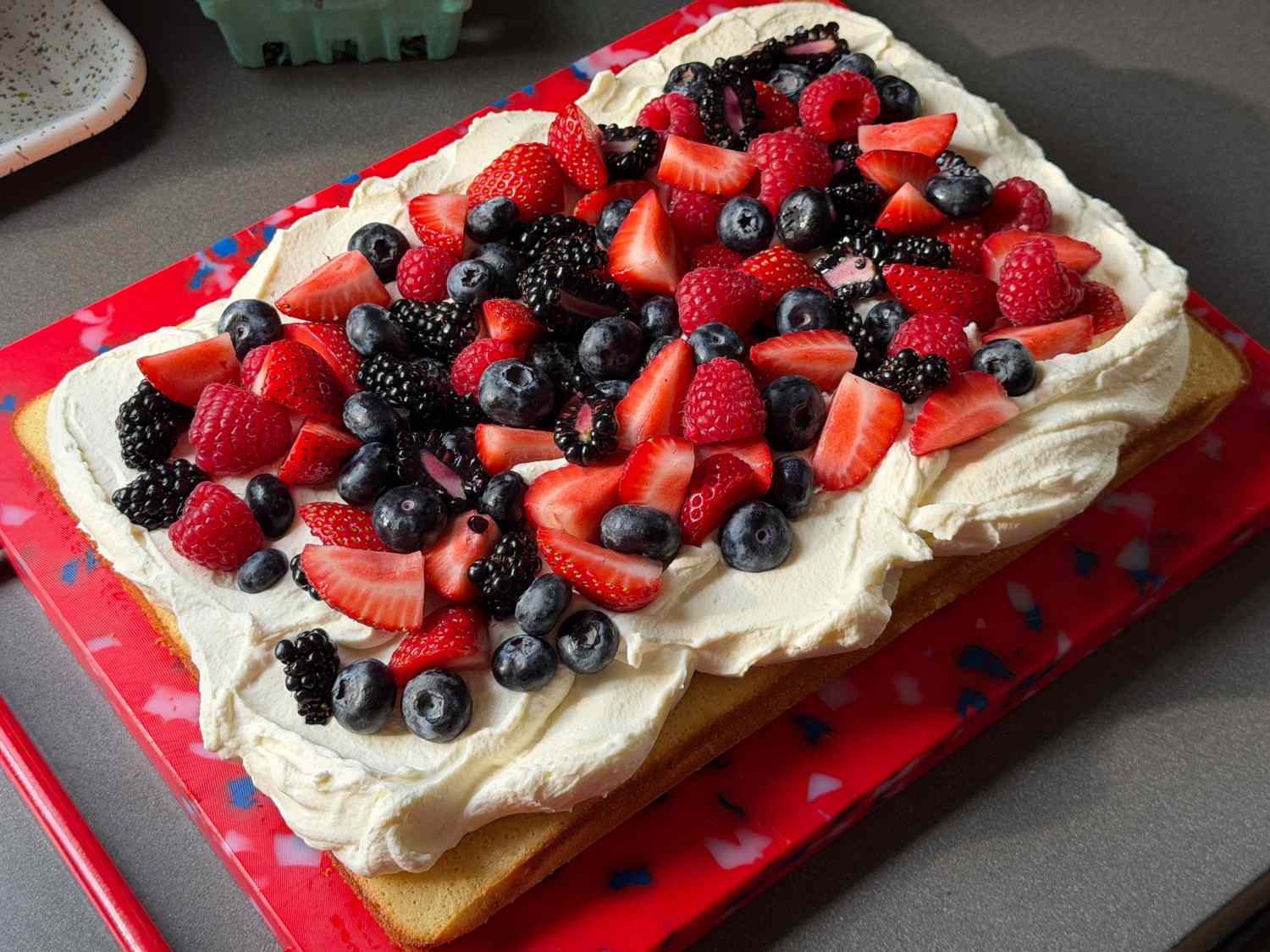Berry Chantilly Sheet Cake