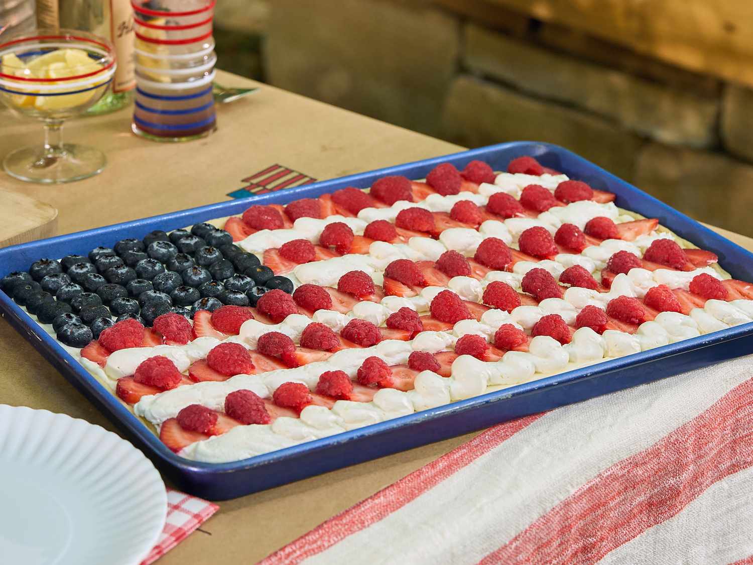 American Flag Cookie Cake
