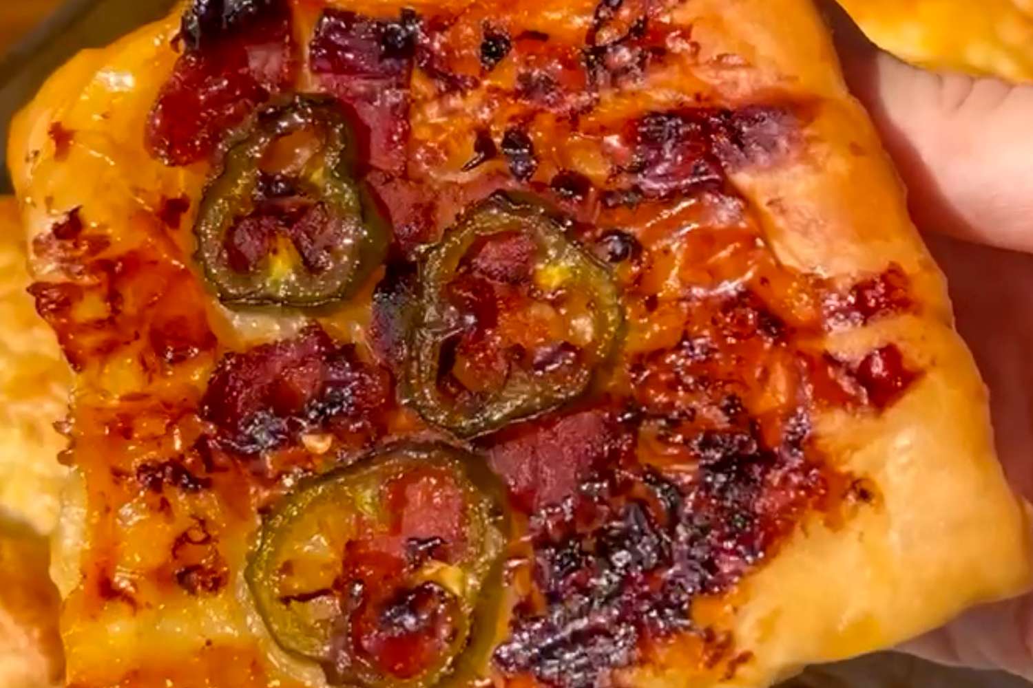 Hot Honey Jalapeño Upside Down Puff Pastry Tarts